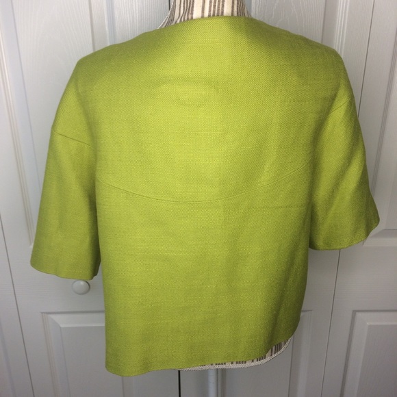 Kate Spade Micah cropped jacket in Moroccan green - Picture 5 of 7
